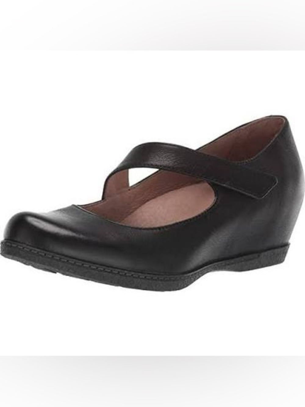 Dansko Lanie Mary Jane Wedge Leather Shoes Sz 37